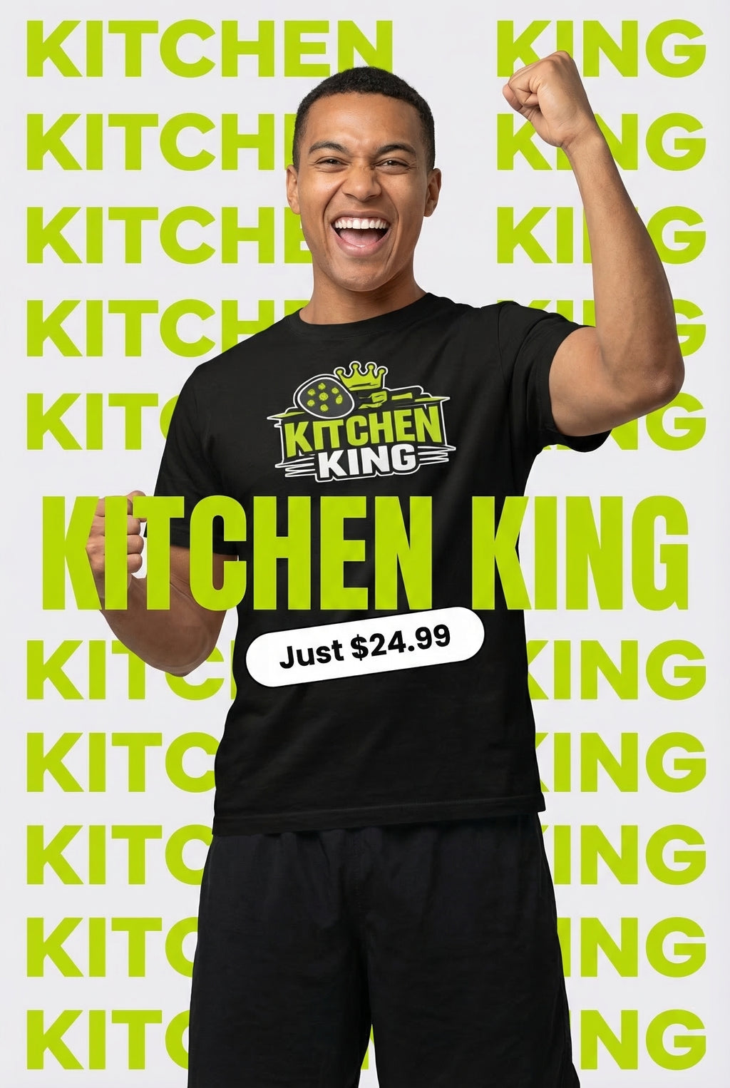 Short Sleeve T-Shirt - "Kitchen King"