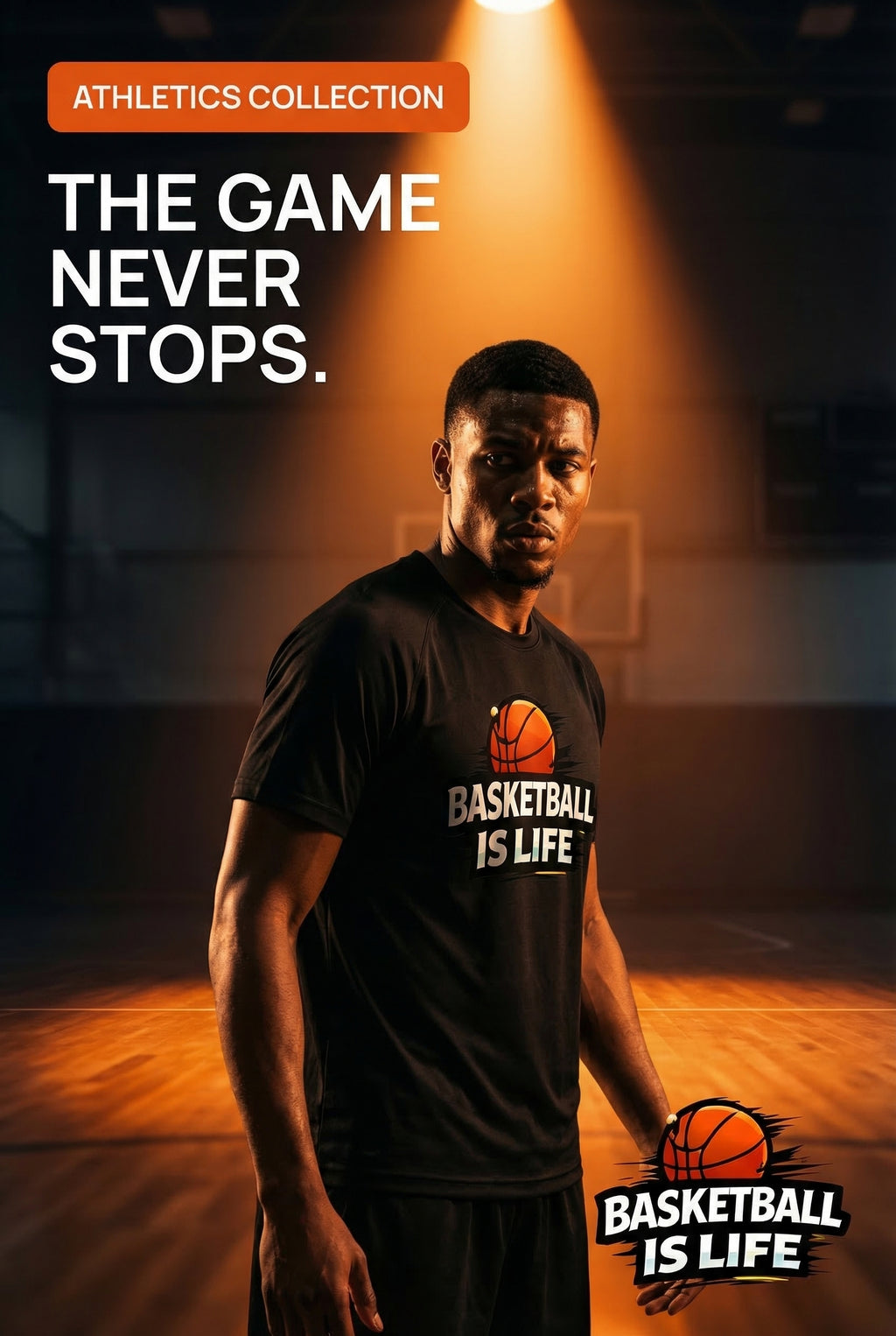 Short Sleeve T-Shirt "Basketball Is Life"