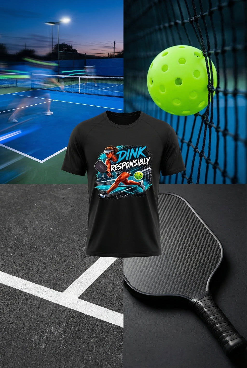 Short Sleeve T-Shirt "Dink Responsibly"