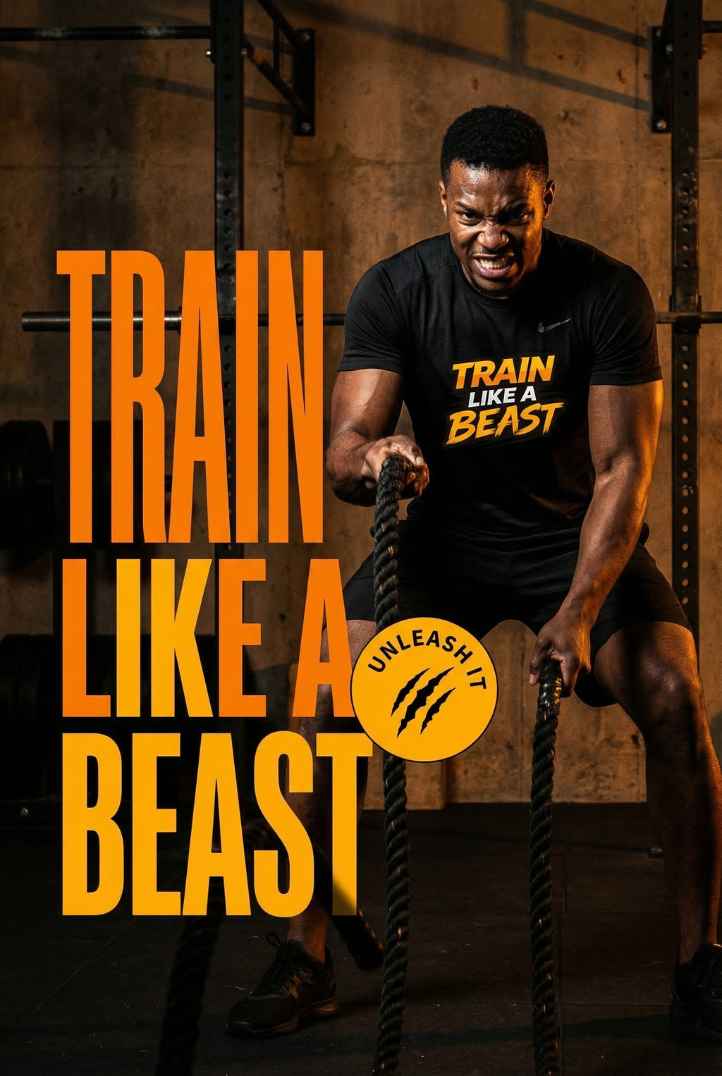 Short Sleeve T-Shirt "Train Like a Beast"