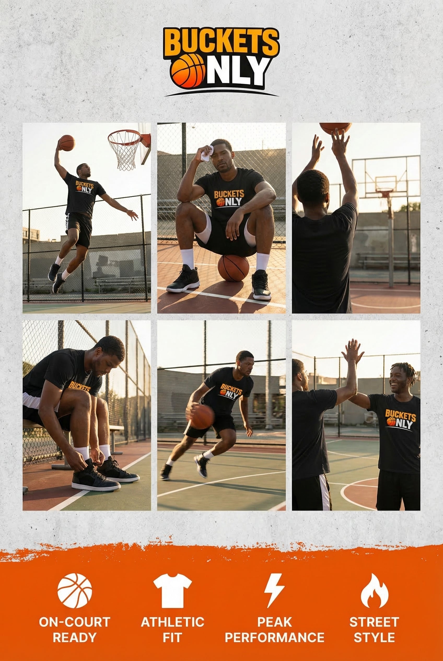 Short Sleeve T-Shirt "Buckets Only"