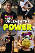 Short Sleeve T-Shirt "Softball Girl Power"
