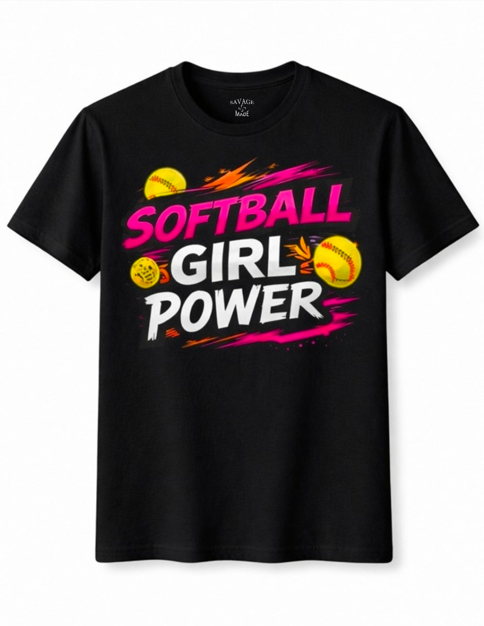 Short Sleeve T-Shirt "Softball Girl Power"