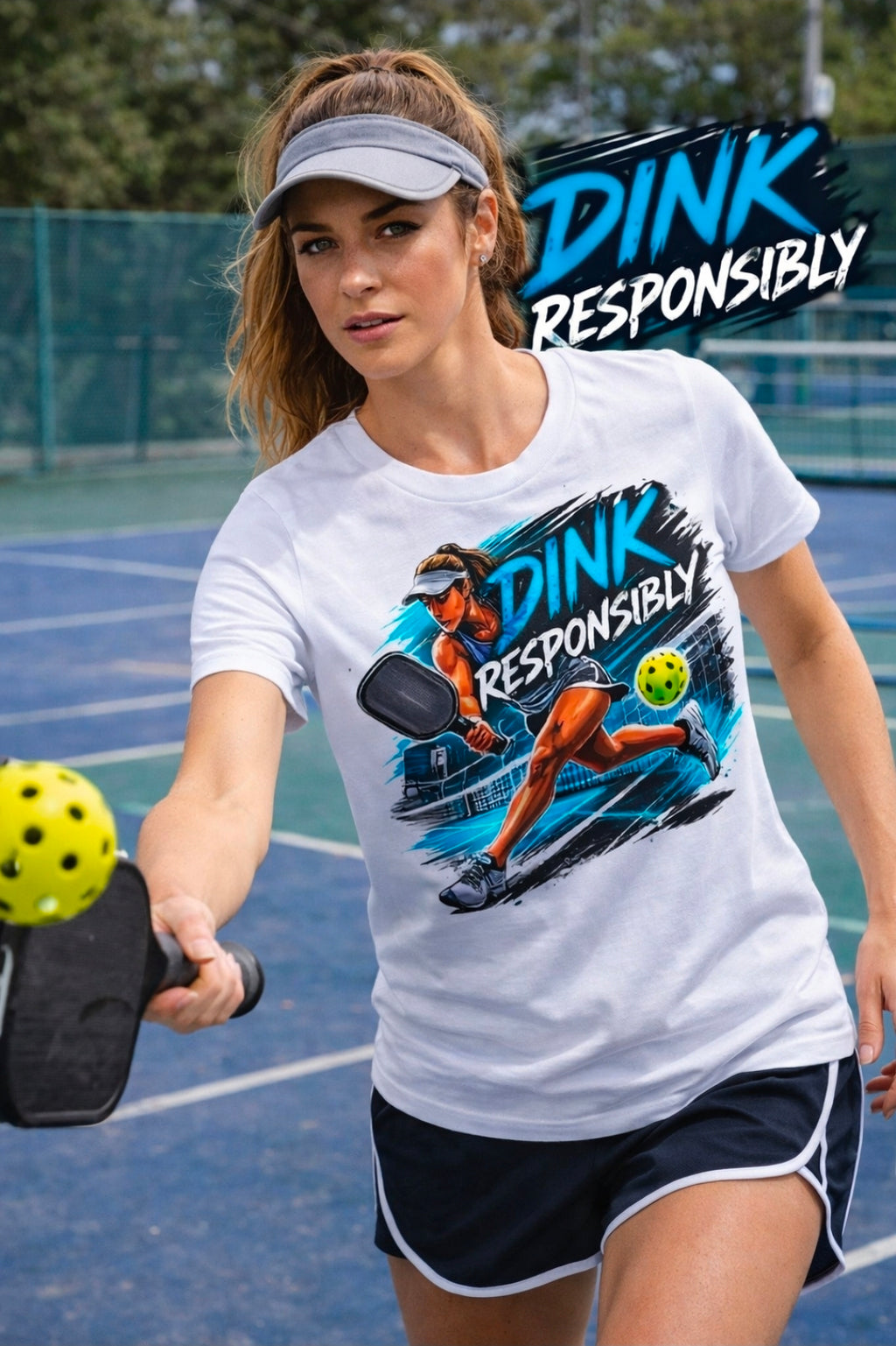 Short Sleeve T-Shirt "Dink Responsibly"