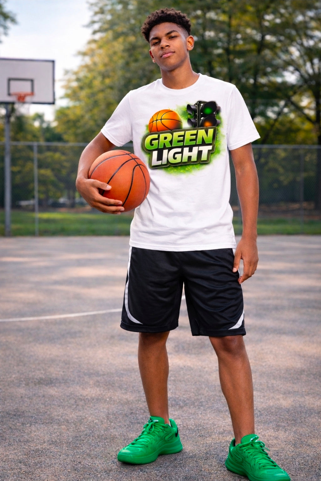 Short Sleeve T-Shirt "Green Light"