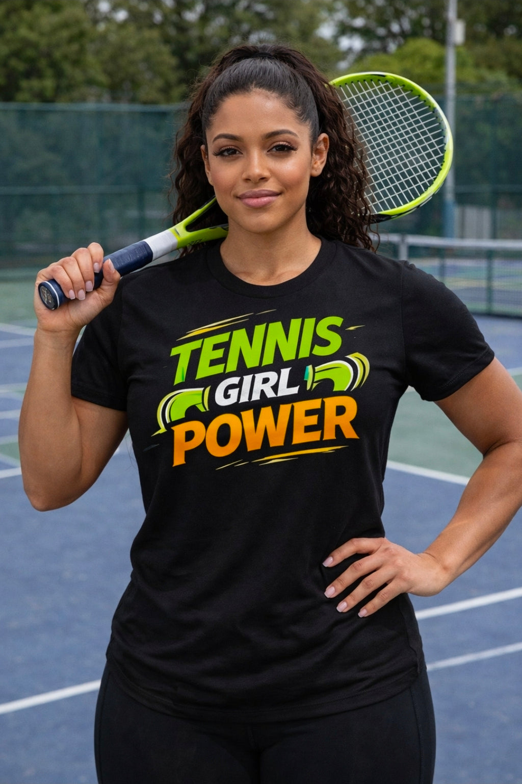 Short Sleeve T-Shirt "Tennis Girl Power"