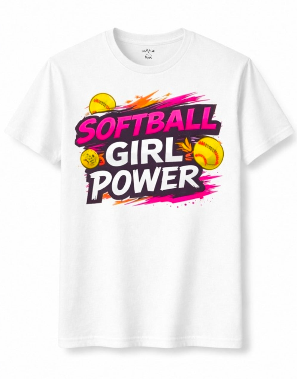 Short Sleeve T-Shirt "Softball Girl Power"